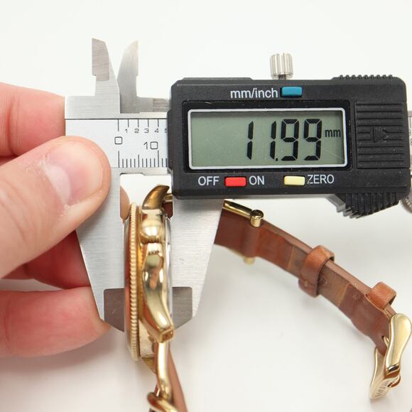 Fossil Cecile Womens Gold Tone Calendar 40mm Watch Brown Leather w New Battery - Picture 3 of 14